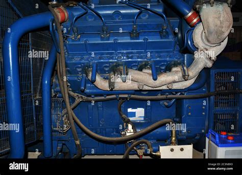 Installation of Diesel generator for electric power Stock Photo - Alamy