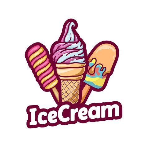 ice cream logo 21769138 Vector Art at Vecteezy