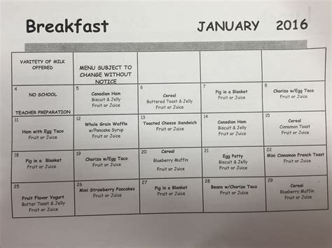 EAGLE PASS HIGH SCHOOL LUNCH MENU JANUARY - EAGLE PUBLIC RADIO