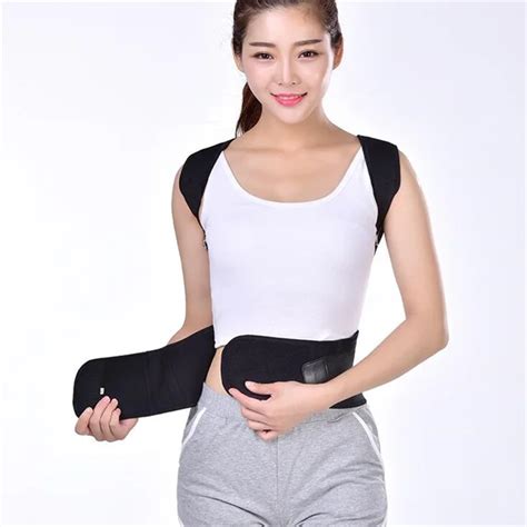 Women Braces & Supports Belt Posture Corrector Brace Shoulder Back Support Belt for Men Shoulder ...