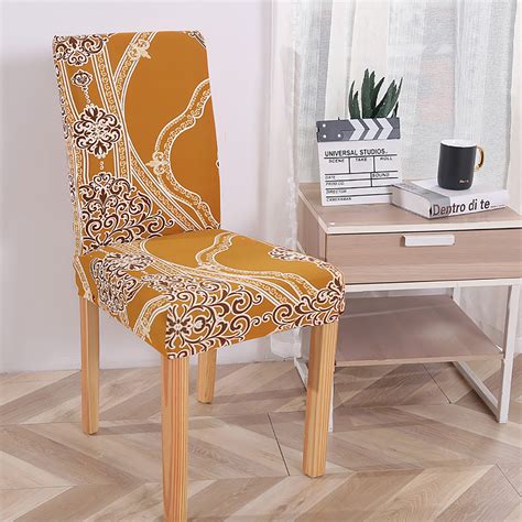 1/2/4/6PCS Elastic Dining Chair Covers Slipcovers Kitchen Chair Protective Cover | eBay