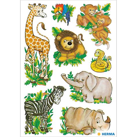 Stickers jungle animals