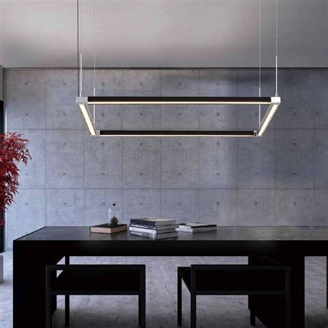 Piazza Modern Linear Pendant Profile System in Square or Rectangular ...