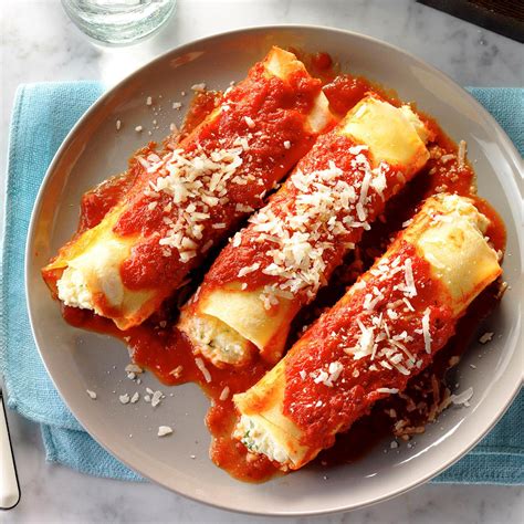 Homemade Manicotti Recipe | Taste of Home