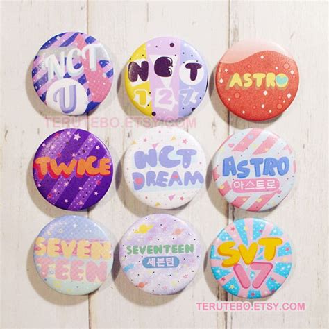 KPOP pins button fx btob b.a.p big bang red velvet by TeruTebo