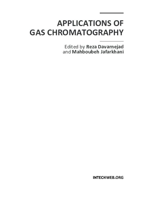 (PDF) Applications of Gas Chromatography | Souad Trabelsi - Academia.edu