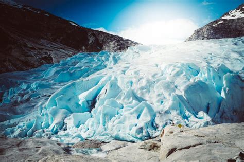 Jostedal Glacier in Norway, Summertime Stock Photo - Image of glacier ...