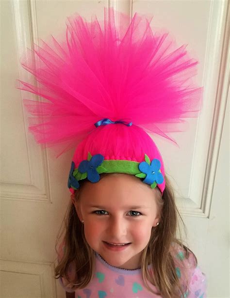 Poppy from Trolls hair band/poppy hair/poppy headband/trolls | Etsy