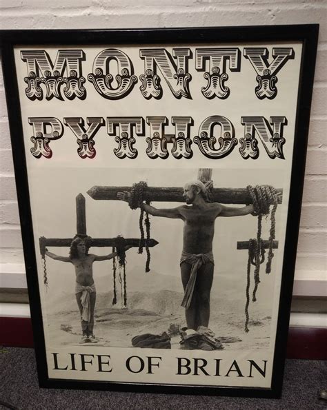 1980s Monty Python Life of Brian Framed Poster | Vintage posters, Poster frame, Home decor decals