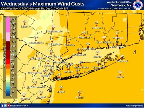 New York weather expected to get rainy alongside strong wind gusts Wednesday, says forecaster ...