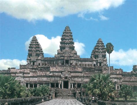 A recent view of the western gate at Angkor Wat. From this view, you ...