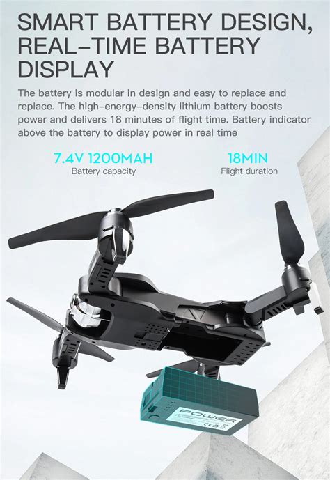 Hoshi S17 Foldable Drone 4k Optical Flow Dual Camera Fpv Drone ...