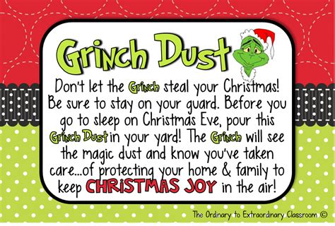 Teacher Deals and Dollar Steals!: Grinch Dust!