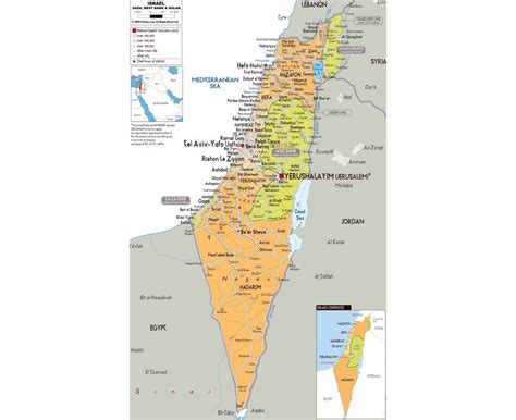 Maps of Israel | Collection of maps of Israel | Asia | Mapsland | Maps ...