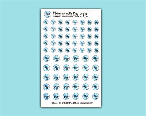 DIGITAL DOWNLOAD Planning with Kay Logo Stickers – Planning With Kay