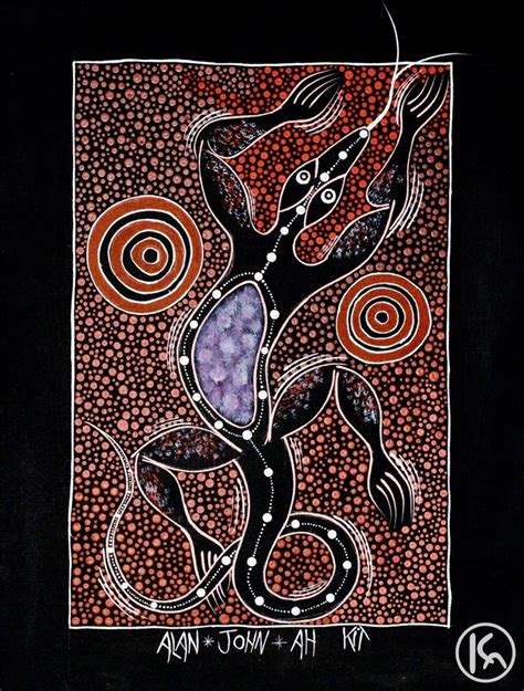 Goanna by Alan Ah Kit from Alice Springs, Central Australia created a ...