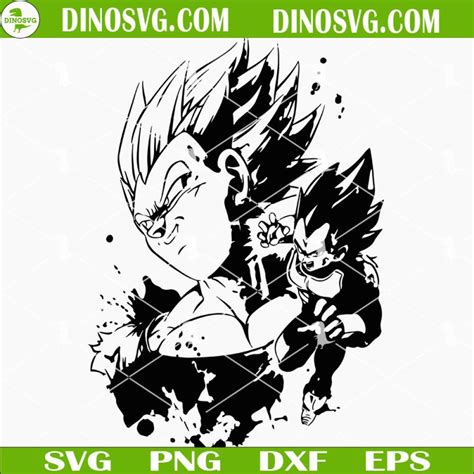 Vegeta SVG, Dragon Ball Z SVG, Anime SVG - DinoSvg