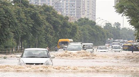 Mohali worst hit, showpiece airport road goes under water | The Indian Express