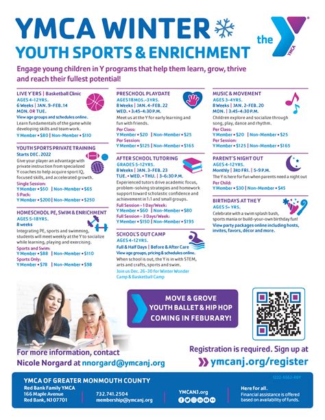 YMCA of Greater Monmouth County on Twitter: "Save your spot for #YMCA winter youth programs that ...