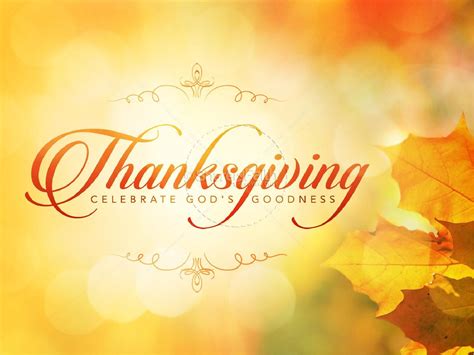 Thanksgiving Celebrate God's Goodness Christian PowerPoint Thanksgiving ...