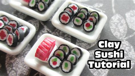 Sushi TUTORIAL // Polymer Clay Miniature - YouTube