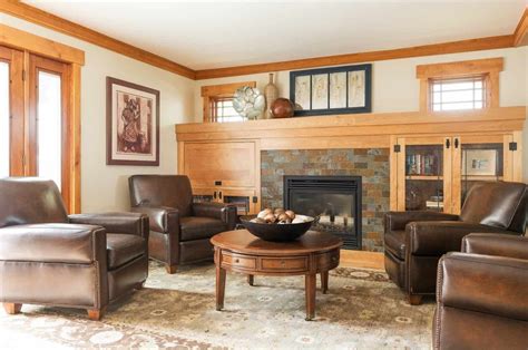 70 Craftsman-Style Living Room Ideas (Photos)