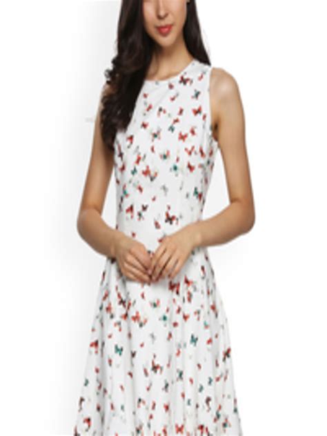 Buy Allen Solly Woman Women White Printed A Line Dress - Dresses for Women 6719475 | Myntra