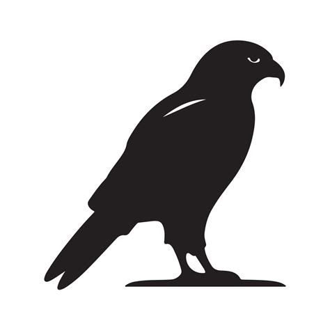 A black Silhouette falcon animal 35390236 Vector Art at Vecteezy