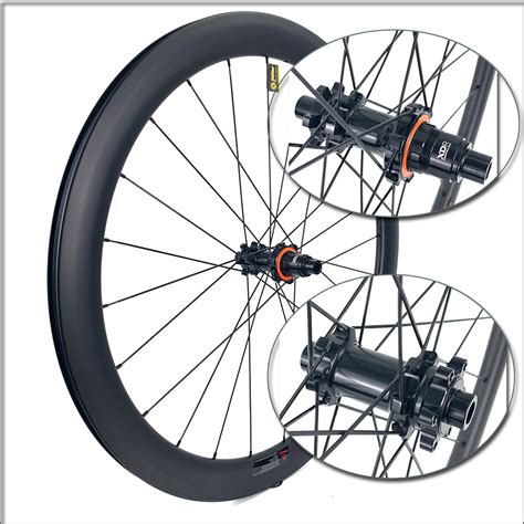 700C Disc Brake Road Bicycle Wheel Carbon Rim Cyclocross Carbon ...