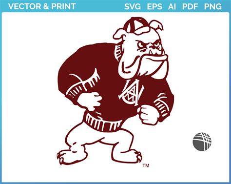 Alabama A&M Bulldogs - Secondary Logo (1972) - College Sports Vector ...