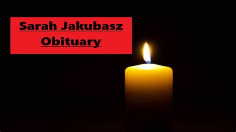 Sarah Jakubasz Obituary: Lighting Designer Sarah Jakubasz Death Cause ...