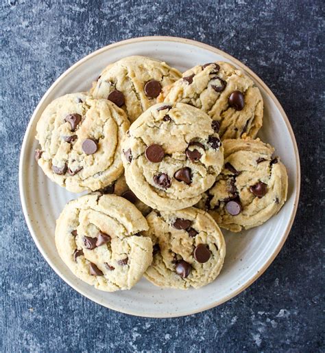 Chewy Eggless Chocolate Chip Cookies