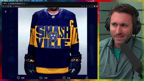 SMASHVILLE Stadium Series Jerseys: Nashville Predators - YouTube