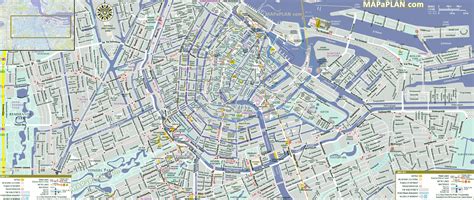 Amsterdam Map Showing Red Light District