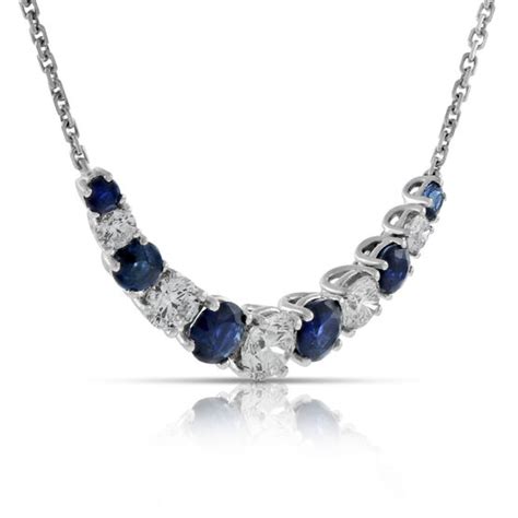 Sapphire & Diamond Necklace 14K | Ben Bridge Jeweler