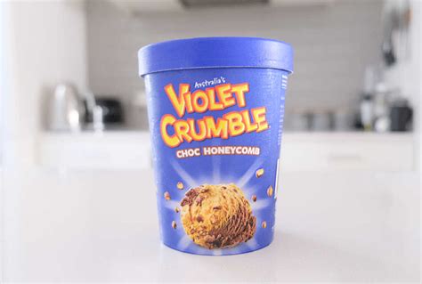 Review Of Violet Crumble Choc Honeycomb Ice Cream 1L - Scoop Club