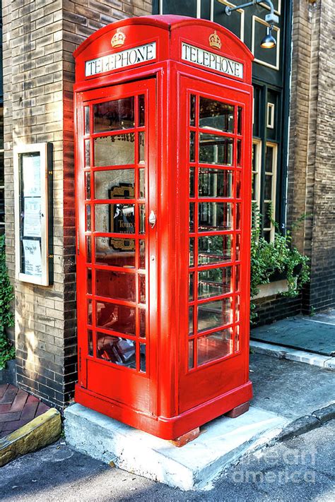 Telephone Both - London England Red Telephone Booth Telephone Box Art ...