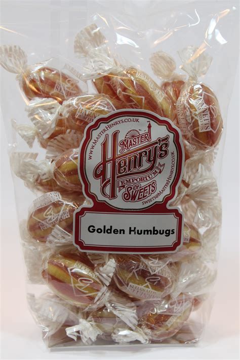 Barnetts Wrapped Golden Humbugs • Master Henry's Emporium of Sweets