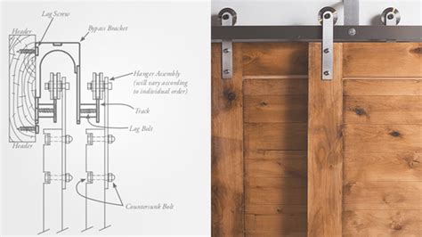 How to Install a Bypass Barn Door & Hardware | Rustica