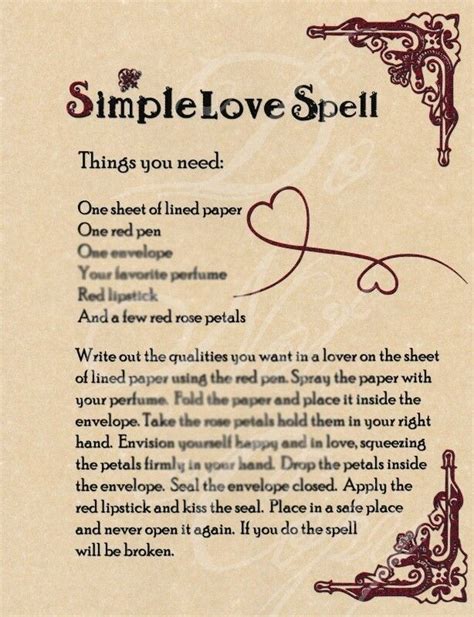 Simple Love Spell to make anyone fall in Love with you! | Wicca love ...