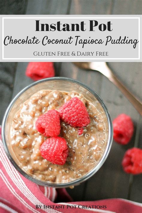 Instant Pot Chocolate Coconut Tapioca Pudding - Jenuine Home