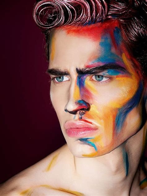 Pin de troy simmonds en Electric Blue/Male | Maquillaje para fotografia, Maquillaje halloween ...