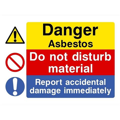 Asbestos Hazard Sign | UK Construction Signs