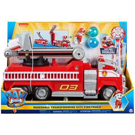 PAW Patrol, Marshall Movie Transforming City Fire Truck Vehicle | Discounttoday.net