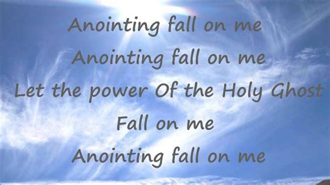 Anointing Fall On Me - Ron Kenoly - With Lyrics Chords - Chordify