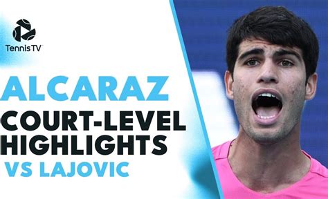 Court-Level Carlos Alcaraz Best Shots vs Lajovic | Miami 2023 ...