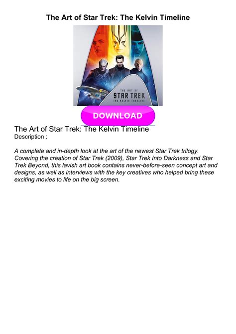 [PDF]⚡ The Art of Star Trek: The Kelvin Timeline by tungwanetatu - Issuu