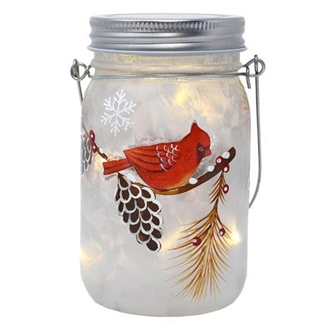 Great deals on GIFT ESSENTIALS - LED Cardinal Mason Jar | OakridgeStores.com