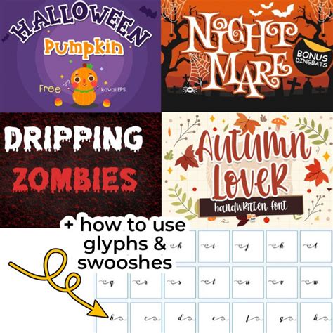 The Best Halloween Fonts & How to Use Them - Craft with Sarah