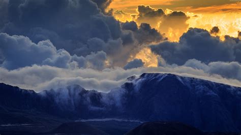 3120x1440 Maui Mountain Volcano Island Clouds 3120x1440 Resolution ...